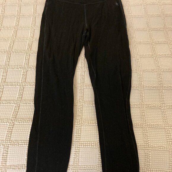 Smart Wool Set (Pants Quarter Zip) Skiing Hiking Base Layer Black Small - Picture 4 of 4